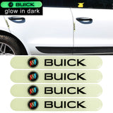 Brand New 4PCS BUICK Glows in Dark Green Car Trunk Side Fenders Door Badge Scratch Guard Sticker