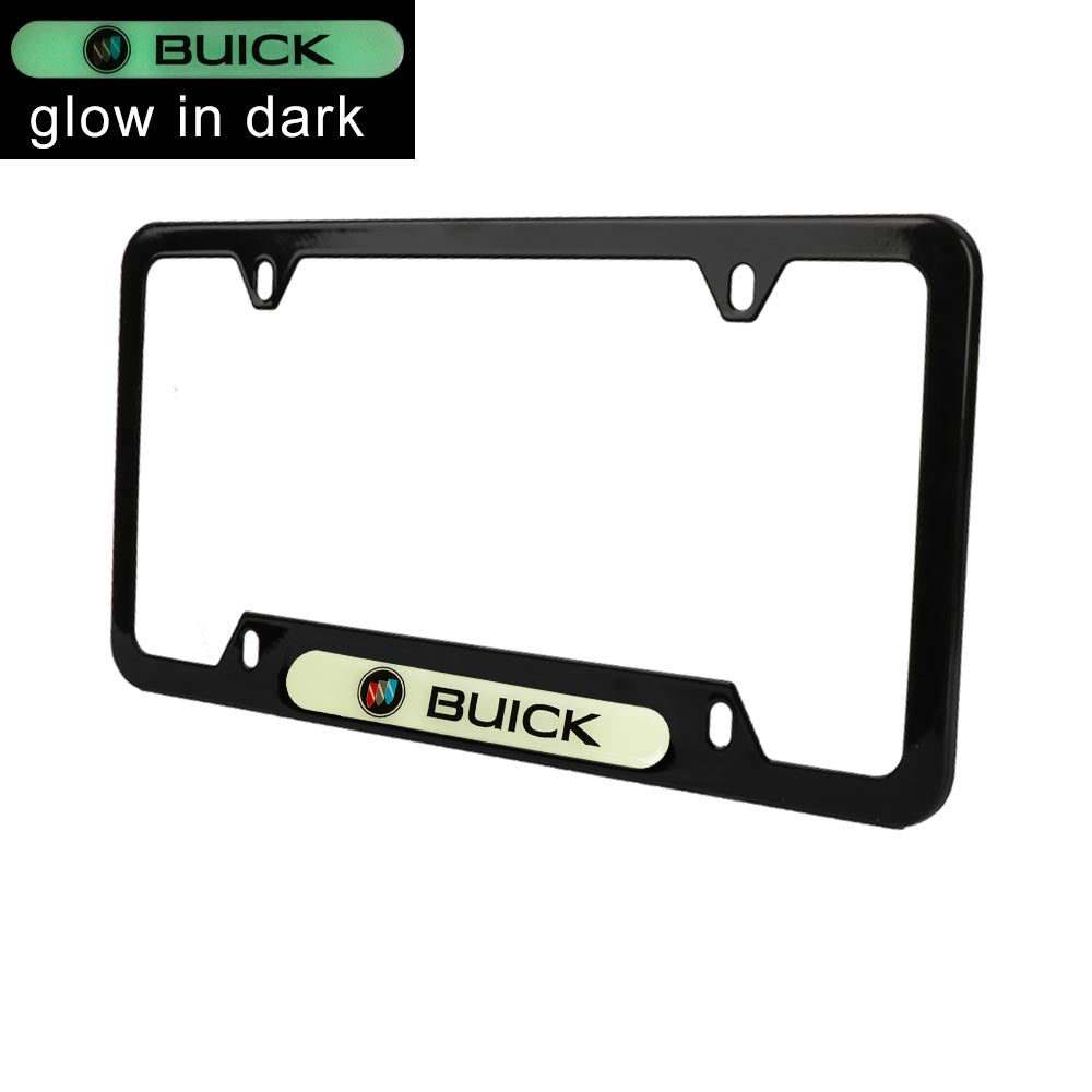 Brand New Universal 1PCS BUICK Black Metal License Plate Frame