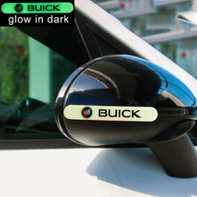 Load image into Gallery viewer, Brand New 2PCS BUICK Glows in Dark Green Car Trunk Side Fenders Door Badge Scratch Guard Sticker