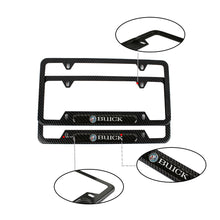 Load image into Gallery viewer, Brand New Universal 1PCS BUICK Carbon Fiber Look Metal License Plate Frame