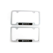 Load image into Gallery viewer, Brand New Universal 1PCS BUICK Silver Metal License Plate Frame