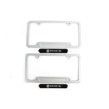 Load image into Gallery viewer, Brand New Universal 1PCS BUICK Silver Metal License Plate Frame