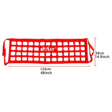 Load image into Gallery viewer, BRAND NEW BULLY RED UNIVERSAL COMPACT MID SIZE Pickup Truck Tailgate Net 48&quot; X 15&quot;