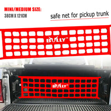 Load image into Gallery viewer, BRAND NEW BULLY RED UNIVERSAL COMPACT MID SIZE Pickup Truck Tailgate Net 48&quot; X 15&quot;