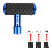 Load image into Gallery viewer, Brand New Universal TRD BLUE Aircraft Joystick Aluminum Leather Car Gear Shift Knob Shifter Lever Head M8 M10 M12