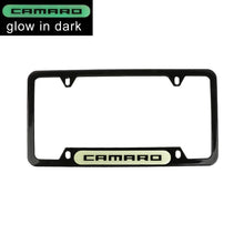 Load image into Gallery viewer, Brand New Universal 1PCS CAMARO Black Metal License Plate Frame