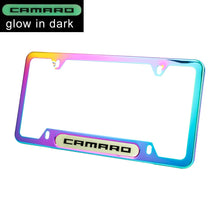 Load image into Gallery viewer, Brand New Universal 1PCS Camaro Neo Chrome Metal License Plate Frame