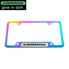 Load image into Gallery viewer, Brand New Universal 1PCS Camaro Neo Chrome Metal License Plate Frame