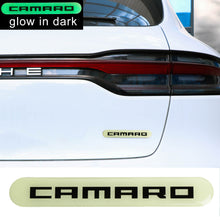 Load image into Gallery viewer, Brand New 1PCS CAMARO Glows in Dark Green Car Trunk Side Fenders Door Badge Scratch Guard Sticker