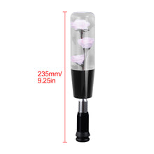 Load image into Gallery viewer, Brand New Universal JDM Crystal Rose Flowers Pink Automatic Car Gear Shift Knob Shifter