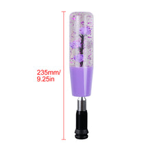 Load image into Gallery viewer, Brand New Glitter Purple Rose Flower Stick Shift Knob Automatic Gear Shifter