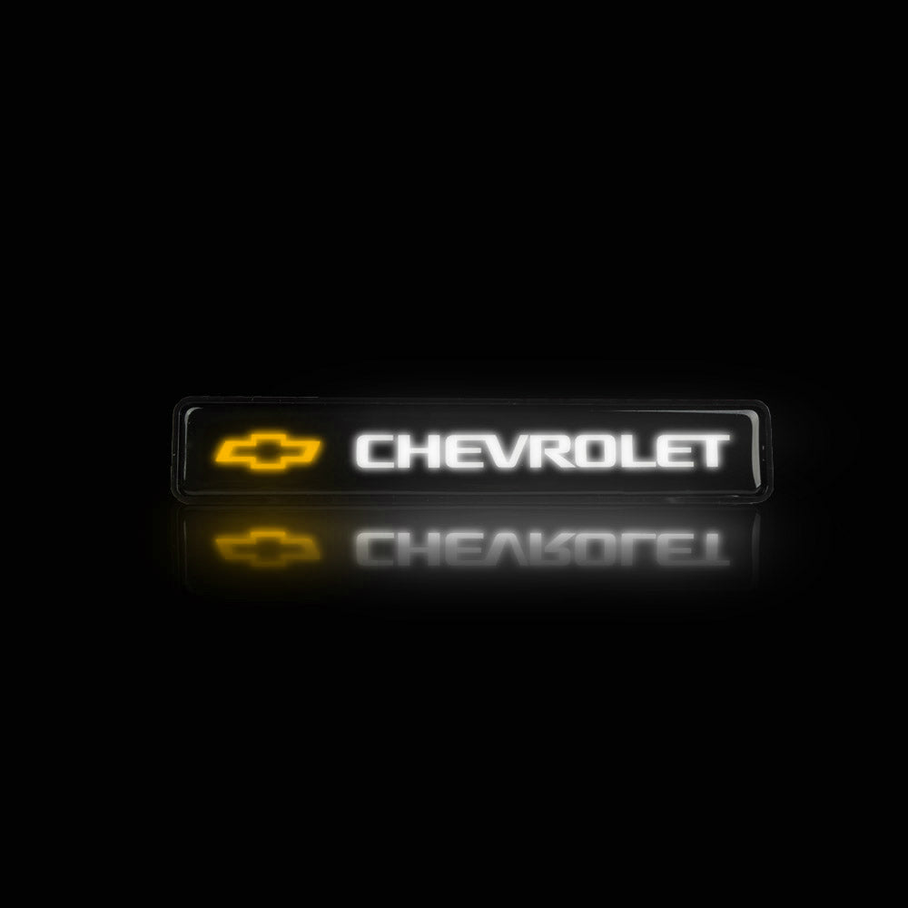 BRAND NEW 1PCS CHEVROLET NEW LED LIGHT CAR FRONT GRILLE BADGE ILLUMINATED DECAL STICKER