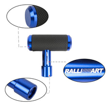 Load image into Gallery viewer, BRAND NEW RALLIART BLUE Leather Car Shift Knob Aircraft Joystick Transmission Racing Gear M8 M10 M12