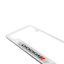 Load image into Gallery viewer, Brand New Universal 1PCS Dodge Silver Metal License Plate Frame