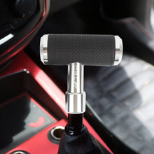 Load image into Gallery viewer, Brand New Universal TRD SILVER Aircraft Joystick Aluminum Leather Car Gear Shift Knob Shifter Lever Head M8 M10 M12