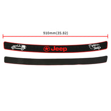 Load image into Gallery viewer, Brand New Jeep Rubber Anti-Scratch Rear Guard Bumper Protector Trim Trunk Sill Cover