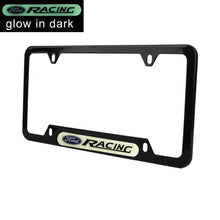 Load image into Gallery viewer, Brand New Universal 1PCS FORD RACING Black Metal License Plate Frame