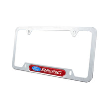 Load image into Gallery viewer, Brand New Universal 1PCS Ford Racing Silver Metal License Plate Frame