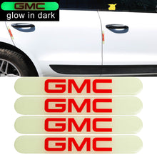 Load image into Gallery viewer, Brand New 4PCS GMC Glows in Dark Green Car Trunk Side Fenders Door Badge Scratch Guard Sticker