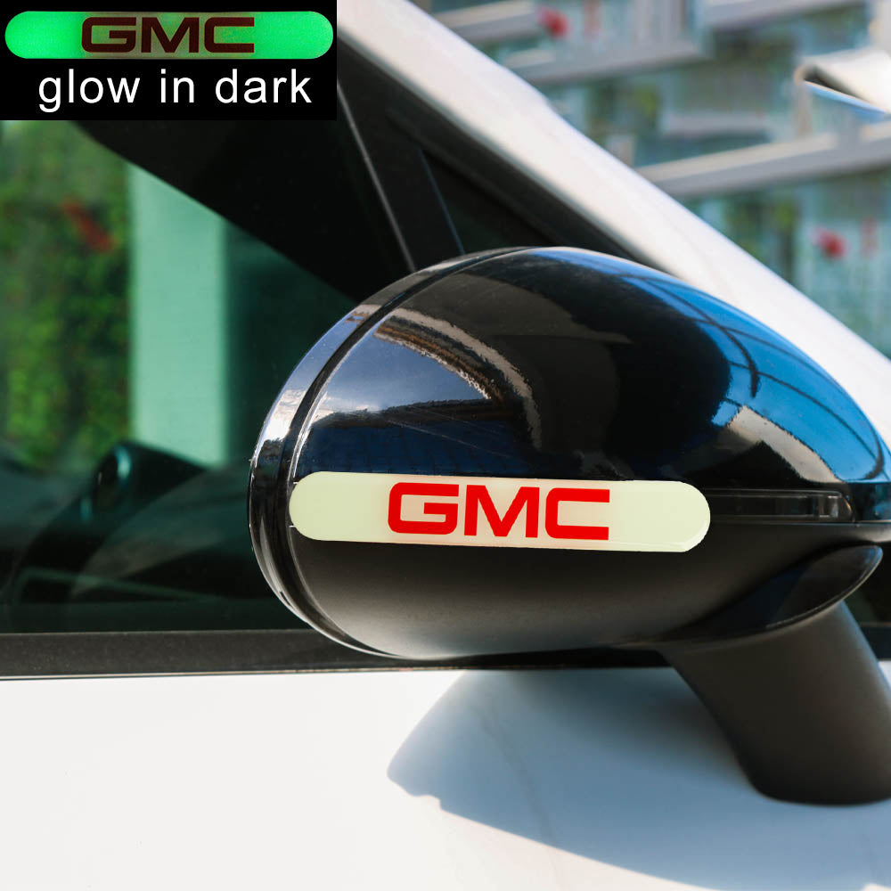 Brand New 8PCS GMC Glows in Dark Green Car Trunk Side Fenders Door Badge Scratch Guard Sticker