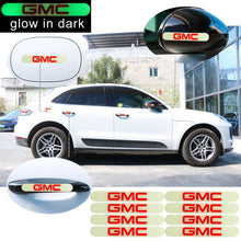 Load image into Gallery viewer, Brand New 8PCS GMC Glows in Dark Green Car Trunk Side Fenders Door Badge Scratch Guard Sticker