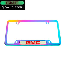 Load image into Gallery viewer, Brand New Universal 1PCS GMC Neo Chrome Metal License Plate Frame