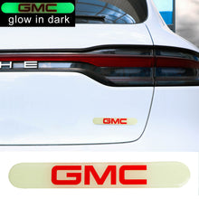 Load image into Gallery viewer, Brand New 1PCS GMC Glows in Dark Green Car Trunk Side Fenders Door Badge Scratch Guard Sticker