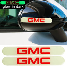 Load image into Gallery viewer, Brand New 2PCS GMC Glows in Dark Green Car Trunk Side Fenders Door Badge Scratch Guard Sticker