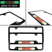 Load image into Gallery viewer, Brand New Universal 2PCS GMC Black Metal License Plate Frame