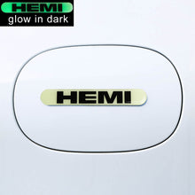 Load image into Gallery viewer, Brand New 4PCS HEMI Glows in Dark Green Car Trunk Side Fenders Door Badge Scratch Guard Sticker