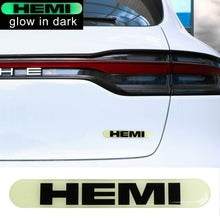 Load image into Gallery viewer, Brand New 1PCS HEMI Glows in Dark Green Car Trunk Side Fenders Door Badge Scratch Guard Sticker