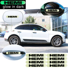 Load image into Gallery viewer, Brand New 8PCS HEMI Glows in Dark Green Car Trunk Side Fenders Door Badge Scratch Guard Sticker