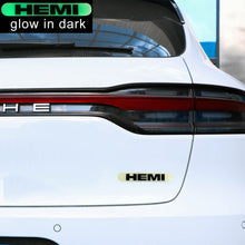 Load image into Gallery viewer, Brand New 4PCS HEMI Glows in Dark Green Car Trunk Side Fenders Door Badge Scratch Guard Sticker