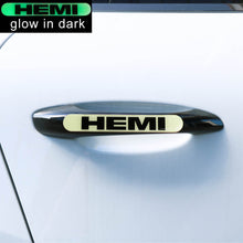 Load image into Gallery viewer, Brand New 4PCS HEMI Glows in Dark Green Car Trunk Side Fenders Door Badge Scratch Guard Sticker