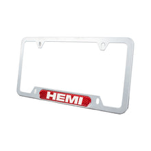 Load image into Gallery viewer, Brand New Universal 2PCS HEMI Silver Metal License Plate Frame