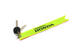 BRAND NEW JDM POWERED BY HONDA REFLECTIVE STRIP DOUBLE SIDED KEYCHAIN