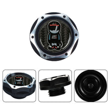 Load image into Gallery viewer, Brand New Honda / Acura Black Engine Oil Cap With Real Carbon Fiber Black Mugen Racer Sticker Emblem