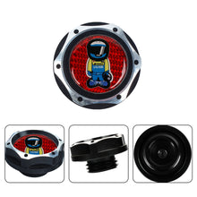 Load image into Gallery viewer, Brand New Honda / Acura Black Engine Oil Cap With Real Carbon Fiber Red Spoon Sports Racer Sticker Emblem