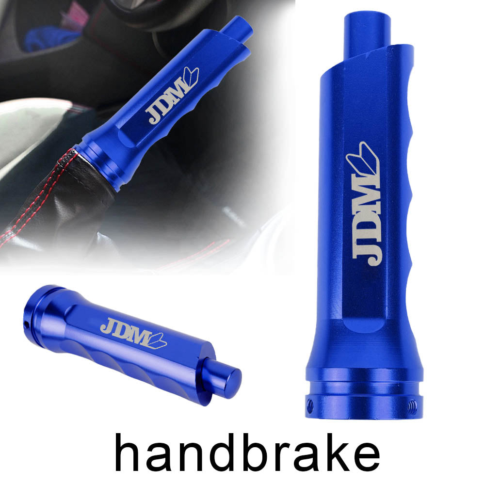 Brand New Universal 1PCS JDM Blue Aluminum Car Handle Hand Brake Sleeve Cover