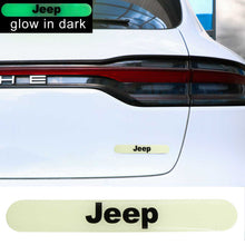 Load image into Gallery viewer, Brand New 1PCS JEEP Glows in Dark Green Car Trunk Side Fenders Door Badge Scratch Guard Sticker