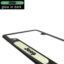 Load image into Gallery viewer, Brand New Universal 1PCS JEEP Black Metal License Plate Frame