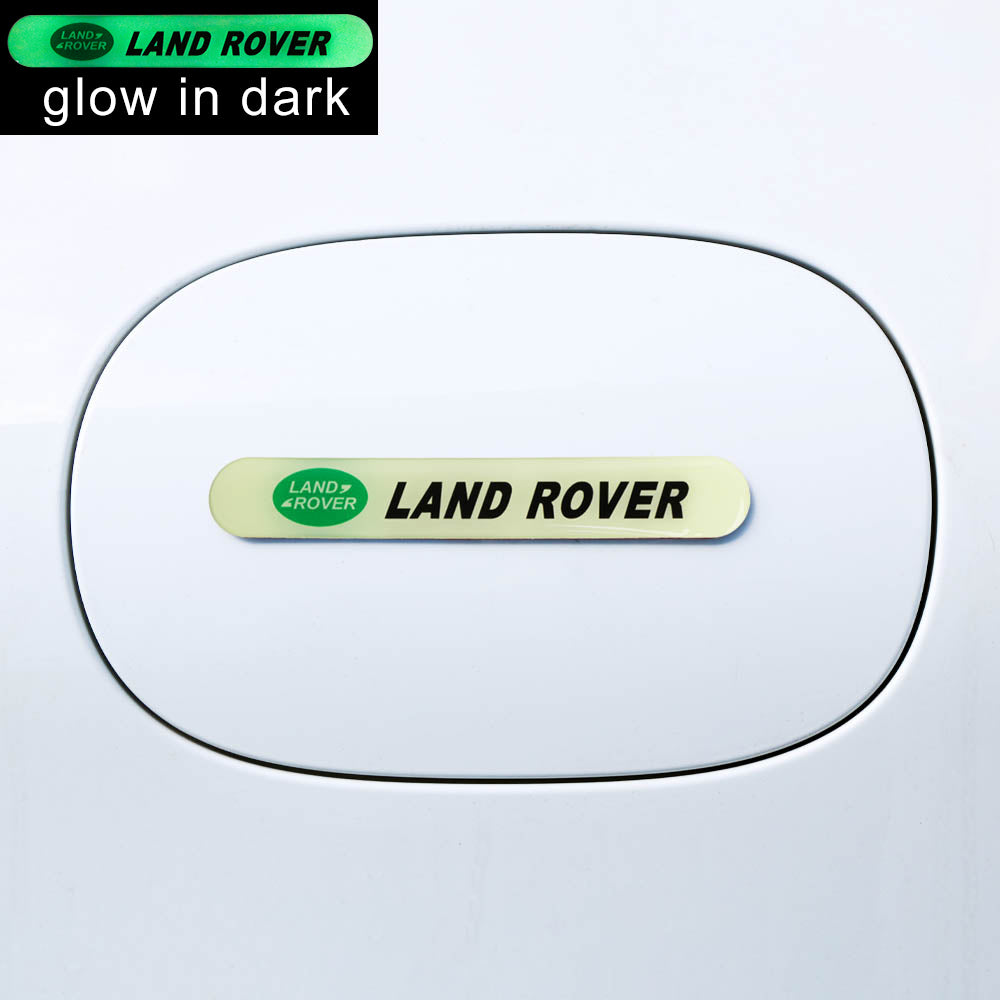 Brand New 8PCS LAND ROVER Glows in Dark Green Car Trunk Side Fenders Door Badge Scratch Guard Sticker