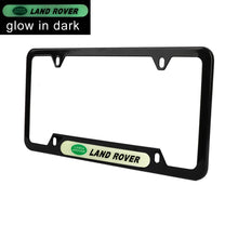 Load image into Gallery viewer, Brand New Universal 1PCS LAND ROVER Black Metal License Plate Frame