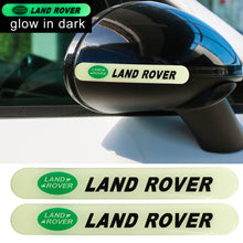 Load image into Gallery viewer, Brand New 2PCS LAND ROVER Glows in Dark Green Car Trunk Side Fenders Door Badge Scratch Guard Sticker