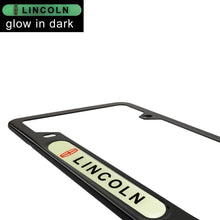 Load image into Gallery viewer, Brand New Universal 1PCS LINCOLN Black Metal License Plate Frame