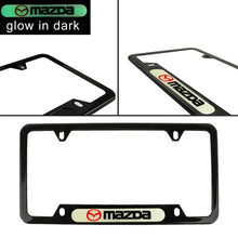 Load image into Gallery viewer, Brand New Universal 1PCS MAZDA Black Metal License Plate Frame