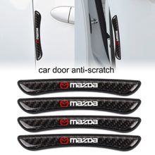 Load image into Gallery viewer, Brand New 4PCS Mazda Real Carbon Fiber Anti Scratch Badge Car Door Handle Cover Trim