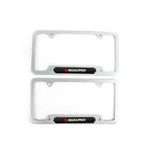 Load image into Gallery viewer, Brand New Universal 1PCS MAZDASPEED Silver Metal License Plate Frame