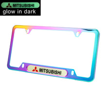 Load image into Gallery viewer, Brand New Universal 2PCS Mitsubishi Neo Chrome Metal License Plate Frame