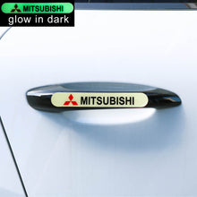 Load image into Gallery viewer, Brand New 4PCS MITSUBISHI Glows in Dark Green Car Trunk Side Fenders Door Badge Scratch Guard Sticker